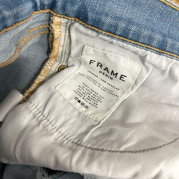 Frame Denim Distressed Mid Rise Le Cutoff Short in Taffs Size 26 - Picture 5 of 9